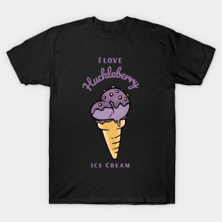 I Love Huckleberry Ice Cream T-Shirt